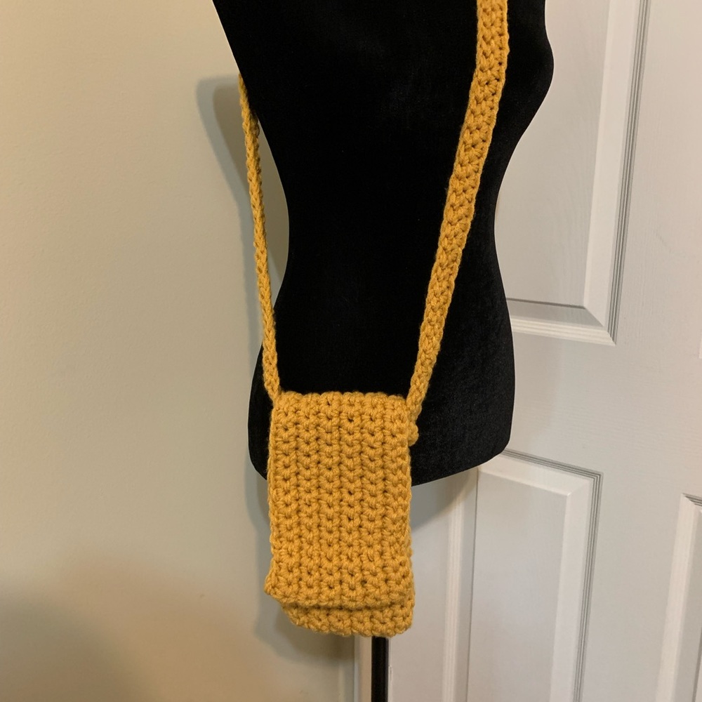 Phone Crossbody Bag Handmade Crochet